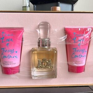 Peace Love and Juicy Couture Perfume set. Made in the USA